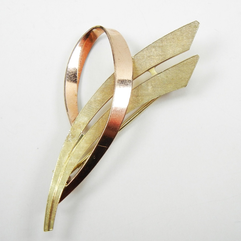 Vintage Andreas Daub 14K 2-Tone GF Brooch W.German